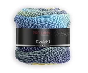 Pro Lana/theofeel Lana Diamant Farbe 90, Wolle mit Farbverlauf, 1 Knäuel = 1 Schal, 150g, 525m, 278487