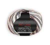 PRO LANA Wash-Filz Colori 100 - Farbe: Beige/Braun (707) - 100 g/ca. 100 m Wolle