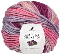 Pro Lana Wash Filz Deluxe 1005, Filzwolle mit Farbverlauf, Wolle zum Strickfilzen, Filzwolle zum Stricken und Filzen in der Waschmaschine, 100g, 100m