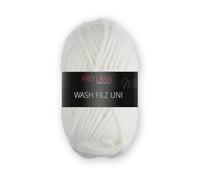 PRO LANA Wash-Filz Uni - Farbe: 101-50 g/ca. 50 m Wolle