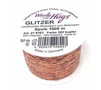 Woolly Hugs Glitzer Beilaufgarn aus 62% Polyester, 38% Polyamid 302