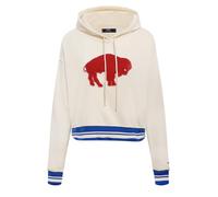Pro Standard Womens NFL Buffalo Bills Retro Classics Cropped Kapuzensweatshirt Eggshell/Royalblau Blau Xs