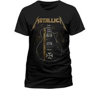 Probity Herren T-Shirt Metallica - Hetfield Iron Cross, Schwarz, M