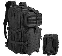 ProCase 48L Militär Rucksack Groß Taktische Survival Rucksack Taktischer Molle Armee Rucksack Herren 3 Tage Tactical Army Outdoor Wandern Sports -Schwarz