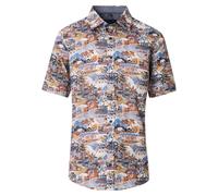 Produktbeschreibung ? CASAMODA Kurzarmhemd mit exotischem Landschafts-Print (Comfort Fit) 5XL