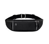 Professionelle Gürteltasche für Laufen, Sport, Gürteltasche, Handytasche für Herren und Damen, versteckte Tasche, Fitnessstudio, Sporttasche, Laufrucksack, Schwarz , 2PCS