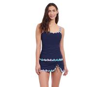 Profile by Gottex Damen Harmony Navy Ruffle Trim Women’s D-Cup Bathing Suit Top Swim Essential Tankini-Oberteil, Blau, (38) D