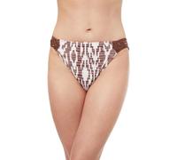 Profile by Gottex Damen Iota Hipster Bottom Bikini-Unterteile, braun/weiß, 16