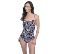 Profile by Gottex Damen Natural Essence Women’s Square Neck One Piece Bathing Suit Badeanzug, Schwarz und Mehrfarbig, 16