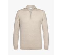 Profuomo - Beigefarbene Merino Half-zip beige - Gr. - L