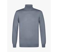 Profuomo - Blauer Merino Rollkragenpullover blau - Gr. - L