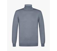 Profuomo - Blauer Merino Stehkragen blau - Gr. - XXL