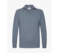 Profuomo - Blauer Wolle Half-zip blau - Gr. - S