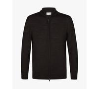 Profuomo Regular Fit Cardigan braun, Einfarbig