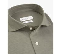 Profuomo Japanese Knitted Hemd Mélange Braun - Größe 42 (L) Braun 42