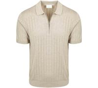 Profuomo Regular Fit Poloshirt Kurzarm beige