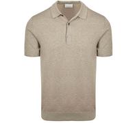 Profuomo Gestricktes Poloshirt Beige - Größe M Beige M