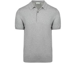 Profuomo Gestricktes Poloshirt Grau - Größe L Grau L