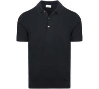 Profuomo Gestricktes Poloshirt Marine - Größe L Dunkelblau L