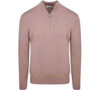 Profuomo Half-Zip Pullover Luxury Basic Rosa - Größe M Pink M