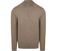 Profuomo Half Zip Pullover Luxury Beige - Größe S Beige S