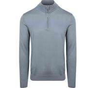 Profuomo Half Zip Pullover Merinowolle Blau - Größe M Blau M