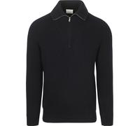 Profuomo Half Zip Pullover Wolle Navy - Größe M Dunkelblau M