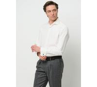 Profuomo Hemd Herren Slim Fit Baumwolle weiß, 42