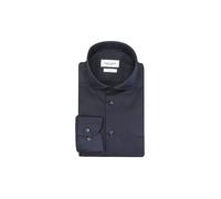 Profuomo Twill Hemd Navy - Größe 43 Dunkelblau 43