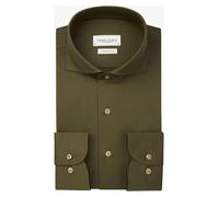 Profuomo Japanese Knitted Hemd Army Grün - Größe 43 Dunkelgrün 43