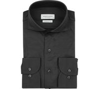 Profuomo Japanese Knitted Hemd Anthrazit - Größe 41 Grau 41