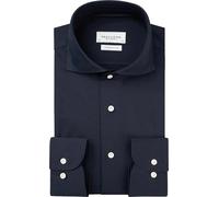 Profuomo Japanese Knitted Hemd Dunkelblau - Größe 41 Dunkelblau 41