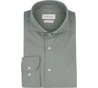 Profuomo Japanese Knitted Hemd Grün - Größe 45 (3XL) Grün 45