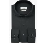 Profuomo Japanese Knitted Slim Fit Jerseyhemd anthrazit, Einfarbig