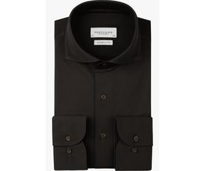 Profuomo Japanese Knitted Slim Fit Jerseyhemd braun, Einfarbig