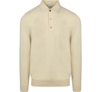 Profuomo Langarm - Longsleeve Poloshirt Luxury Basic Off White - Größe M Wollweiß M