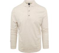 Profuomo Longsleeve Polo Beige Melange - Größe XL Beige XL