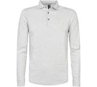 Profuomo Regular Fit Poloshirt hellgrau, Einfarbig