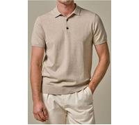 Profuomo Luxury Regular Fit Poloshirt Kurzarm beige