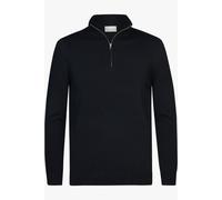 Profuomo Pullover Troyer Luxury Regular Fit – Dunkelblau, Einfarbig, XL