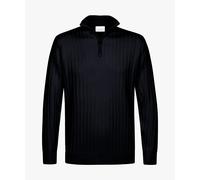 Profuomo - Marineblauer Wollmix Ripp Half-zip navy - Gr. - XL