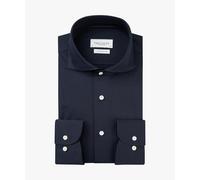 Profuomo - Marineblaues Japanese Knitted Hemd navy - Gr. - 42