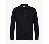 Profuomo Langarm - Longsleeve Poloshirt Dropneedle Navy - Größe M Dunkelblau M