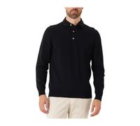 Profuomo Langarm - Longsleeve Poloshirt Luxury Basic Navy - Größe XXL Dunkelblau XXL