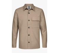 Profuomo Normal Fit Hemdjacke beige, Einfarbig