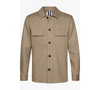 Profuomo Normal Fit Hemdjacke beige, Einfarbig