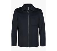 Profuomo Normal Fit Hemdjacke dunkelblau, Einfarbig