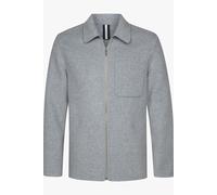 Profuomo Normal Fit Hemdjacke grau, Einfarbig