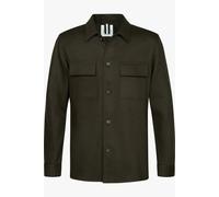 Profuomo Normal Fit Hemdjacke grün, Einfarbig