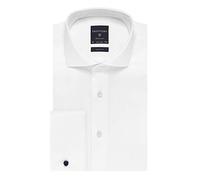 Profuomo Originale Slim fit Knitted Herren Business Hemd Langarm 41 Weiß